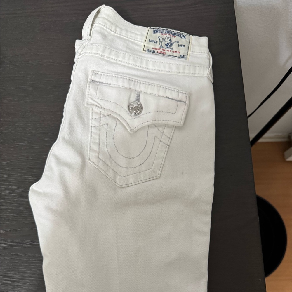 True Religion white jeans